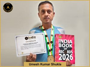 Image of Umesh Kumar Shukla, Maximum half marathons completed by an individual in one month.