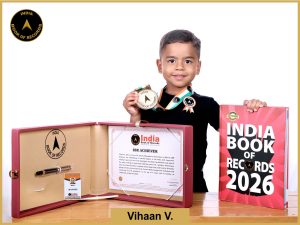 Image of Vihaan V. with IBR Certificate.