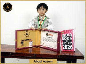 Image of Abdul Azeem with IBR Achiever Certificate.