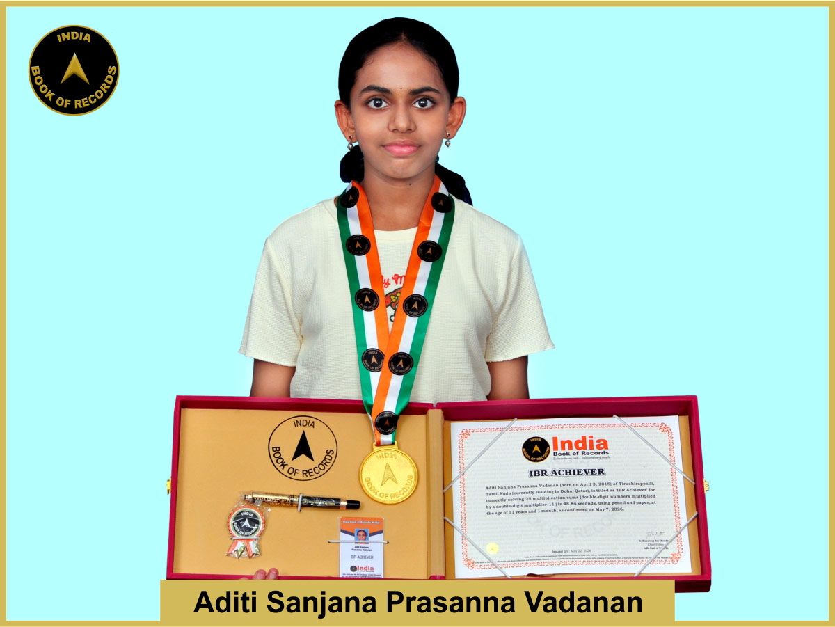 Aditi Sanjana Prasanna Vadanan – IBR Achiever