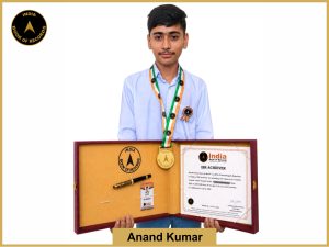 Image of Anand Kumar with IBR Achiever Certificate.