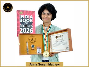 Image of Anna Susan Mathew, Maximum doodle art pictures drawn by a teen in one minute.
