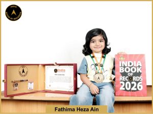 Image of Fathima Heza Ain with IBR Achiever Certificate.