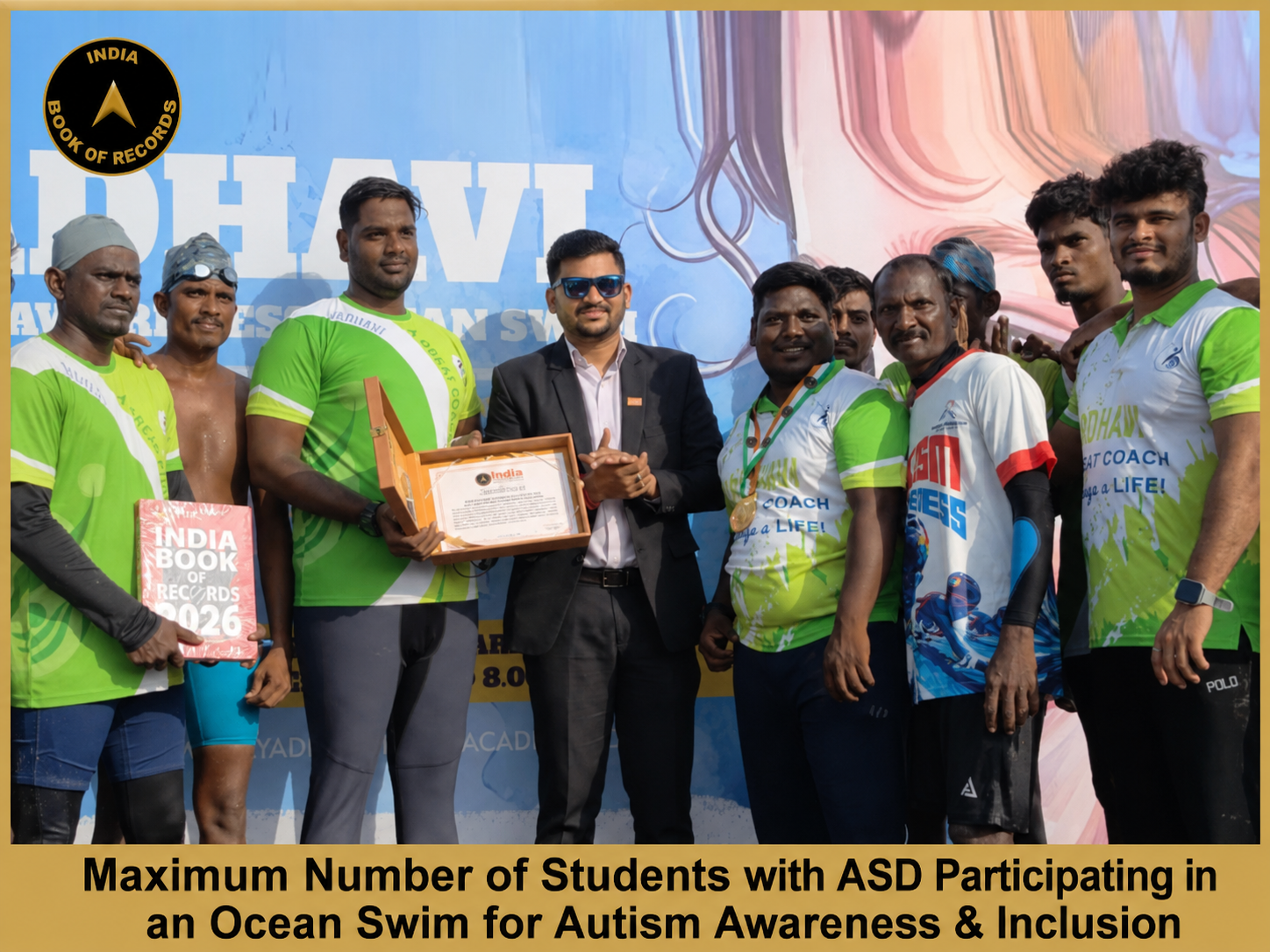 Maximum Number of Students with ASD Participating in an Ocean Swim for Autism Awareness & Inclusion