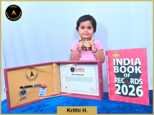 Image of Krithi H. with IBR Achiever Certificate,