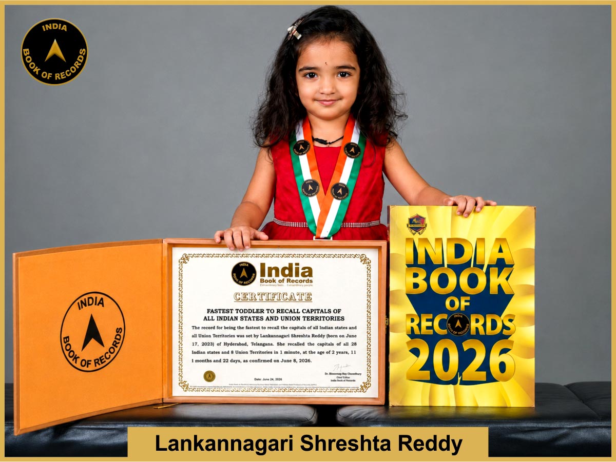 Fastest toddler to recall capitals of all Indian states and Union Territories