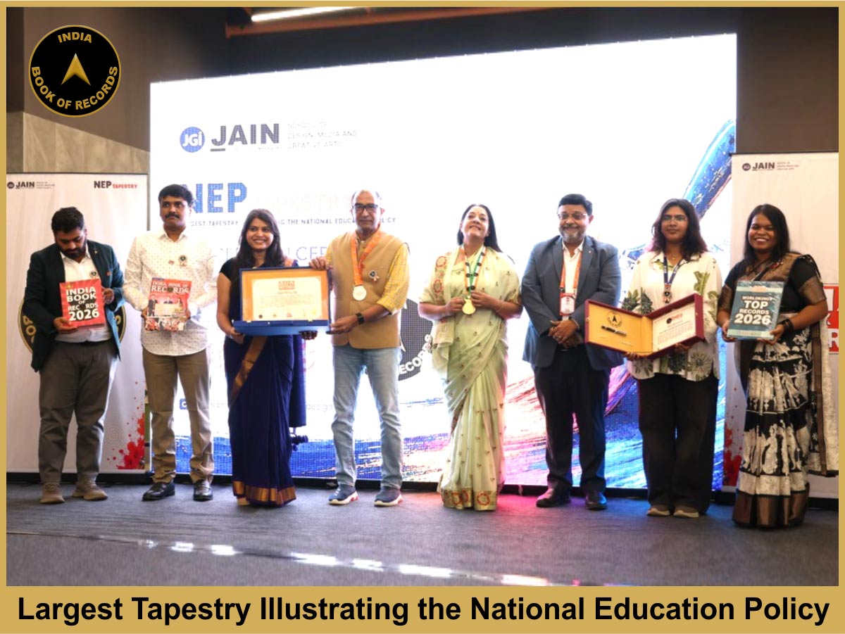 Largest Tapestry Illustrating the National Education Policy