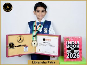 Image of Libranshu Patra with IBR Achiever Certificate.
