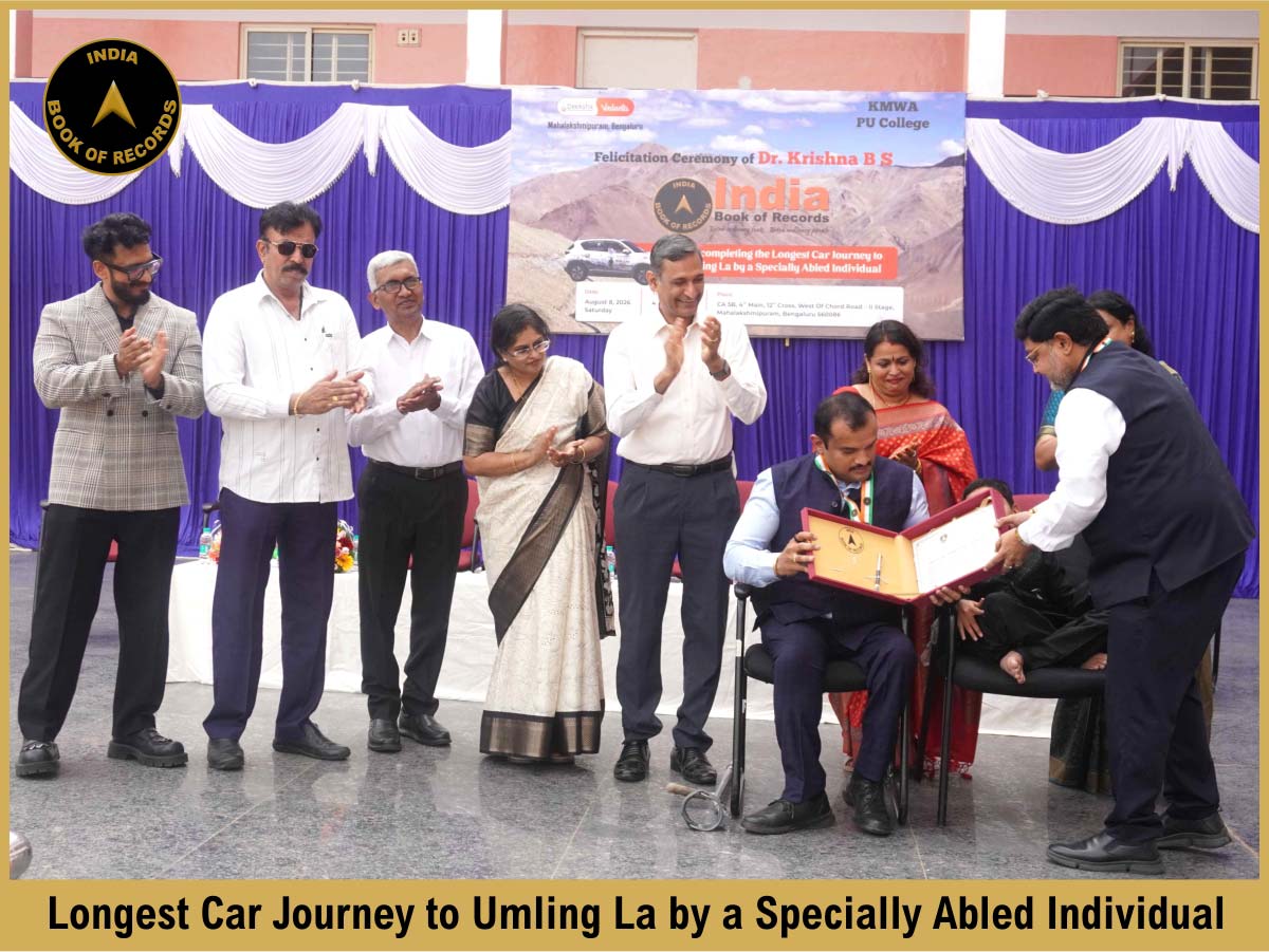 Longest Car Journey to Umling La by a Specially Abled Individual