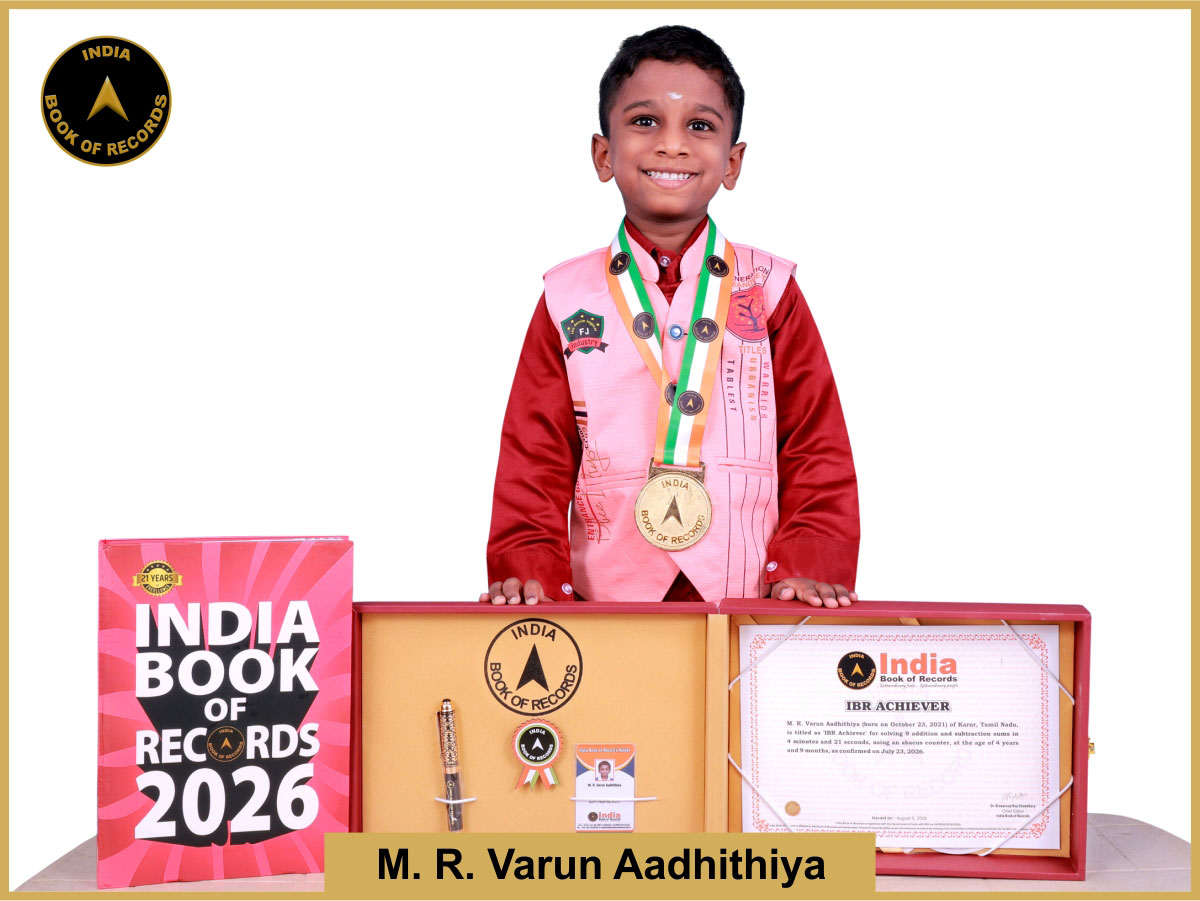 M. R. Varun Aadhithiya – IBR Achiever