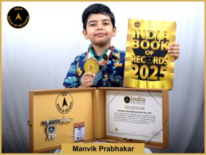 Pic of Manvik Prabhakar, Maximum creatures identified by a kid.