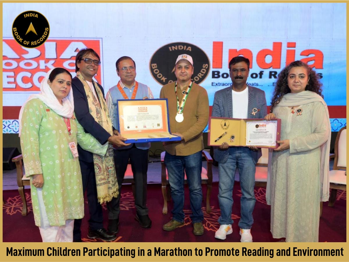 Maximum Children Participating in a Marathon to Promote Reading and Environment