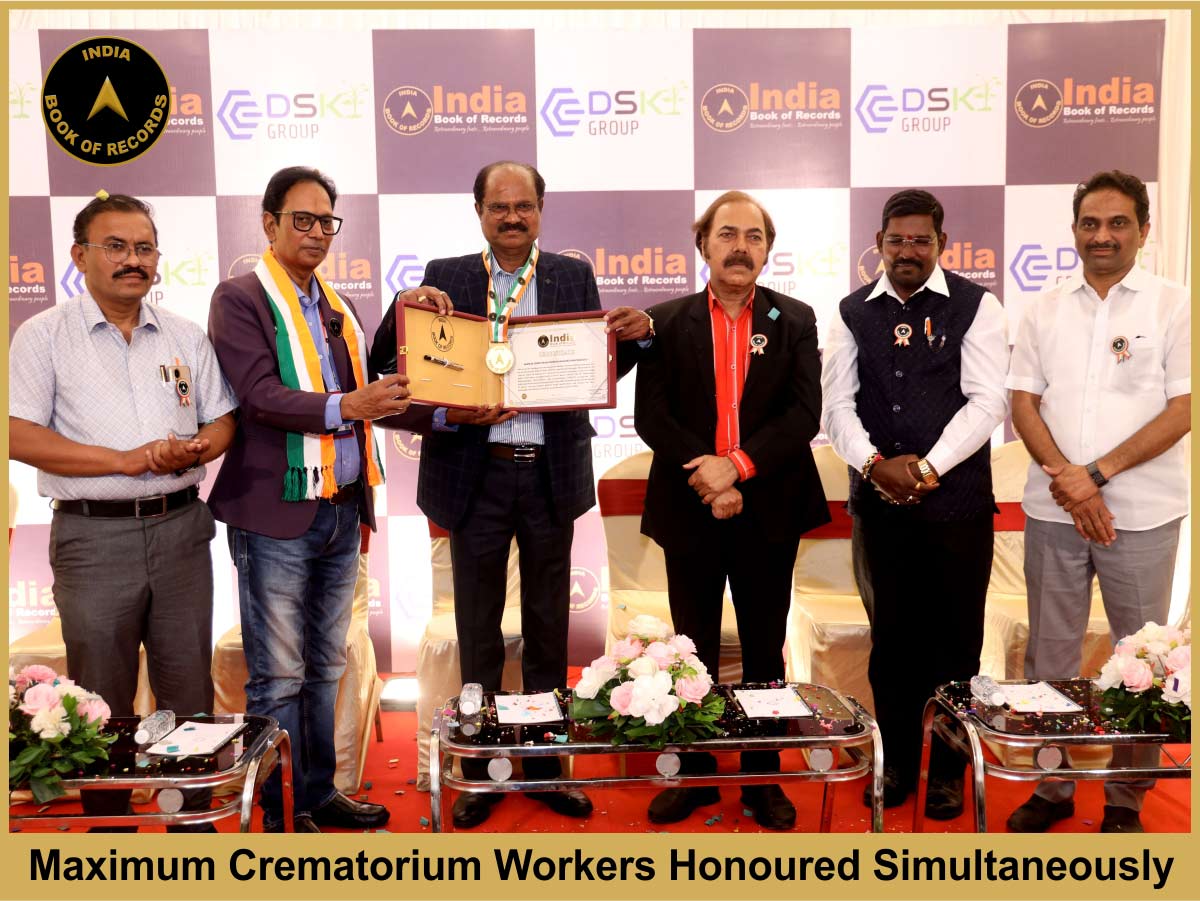 Maximum Crematorium Workers Honoured Simultaneously