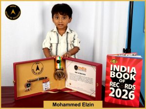 Image of Mohammed Elzin with IBR Achiever Certificate.