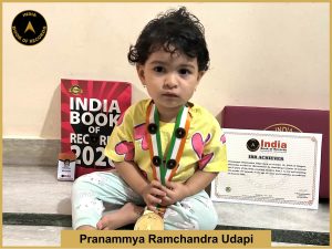 Image of Pranammya Ramchandra Udapi with IBR Achiever Certificate.