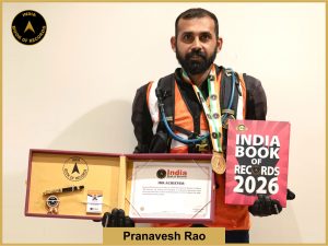 Image of Pranavesh Rao with IBR Achiever Certificate.