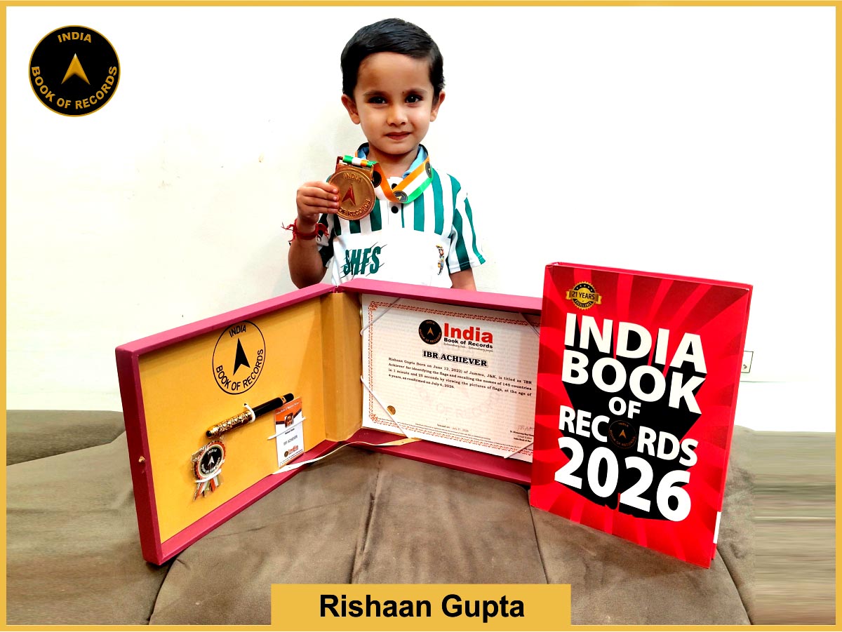 Rishaan Gupta – IBR Achiever