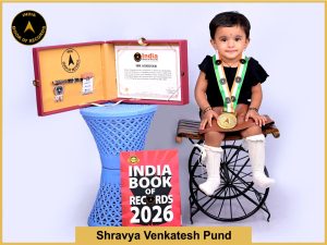 Image of Shravya Venkatesh Pund with IBR Achiever Certificate.