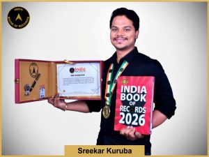 Image of Sreekar Kuruba with IBR Achiever Certificate.