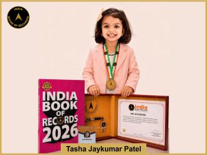 Image of Tasha Jaykumar Patel with IBR Achiever certificate.
