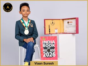 Image of Viaan Suresh with IBR Achiever certificate.