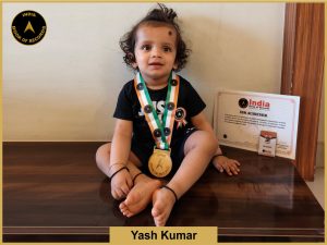 Image of Yash Kumar with IBR Achiever certificate.
