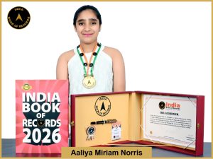 Image of Aaliya Miriam Norris with IBR Achiever Certificate.