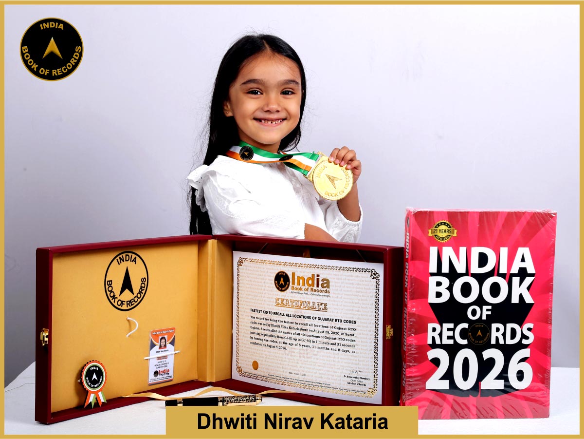 Fastest kid to recall all locations of Gujarat RTO codes