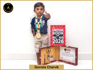 Image of Gorrela Charvik with IBR Achiever certificate.