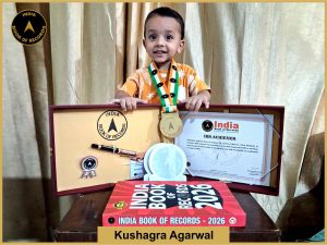 Image of Kushagra Agarwal with IBR Achiever Certificate.