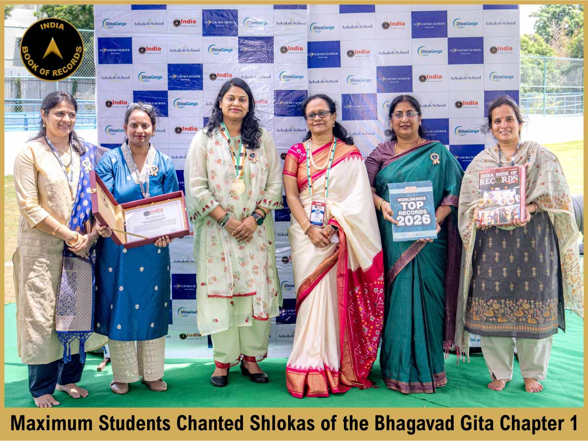 Maximum Students Chanted Shlokas of the Bhagavad Gita Chapter 1