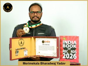 Image of Merimekala Bharadwaj Yadav with IBR Achiever Certificate.