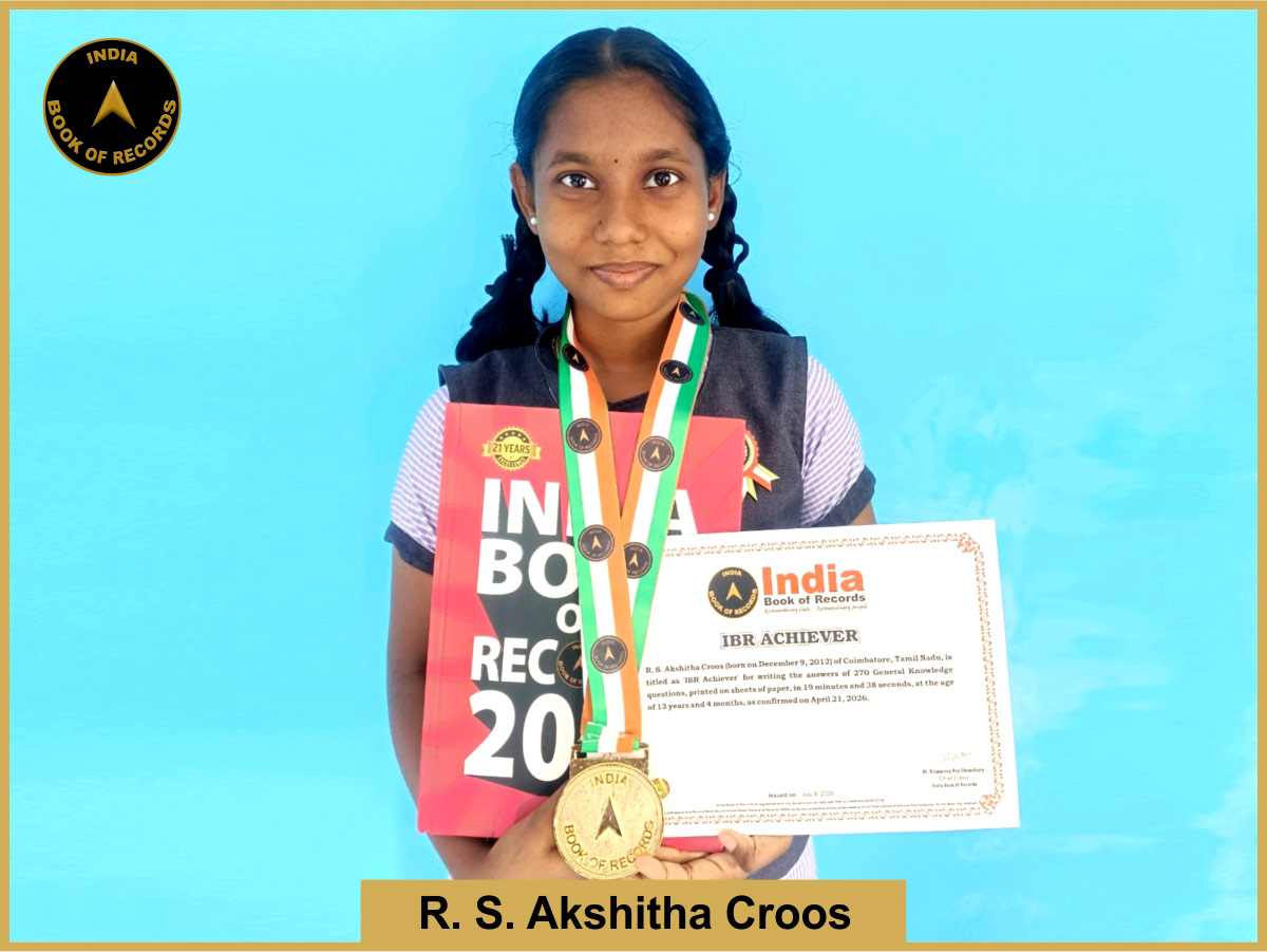 R. S. Akshitha Croos – IBR Achiever