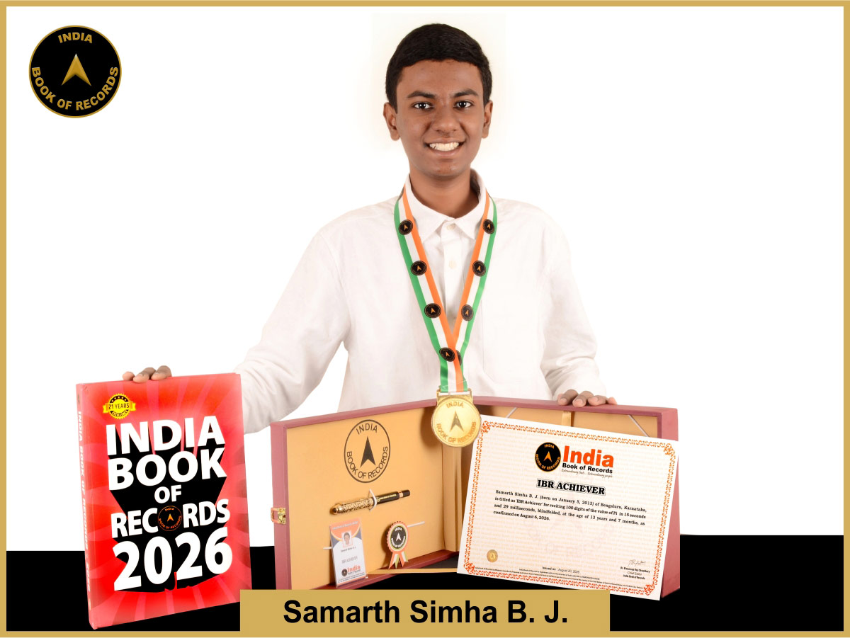 Samarth Simha B. J. – IBR Achiever