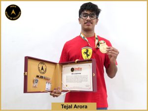 Image of Tejal Arora with IBR Achiever Certificate.