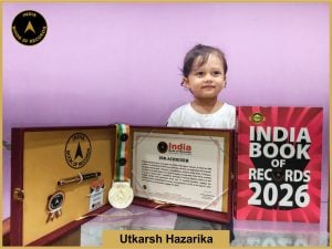 Image of Utkarsh Hazarika with IBR Achiever Certificate.