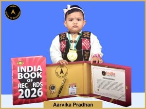 Image of Aarvika Pradhan with IBR Achiever Certificate.