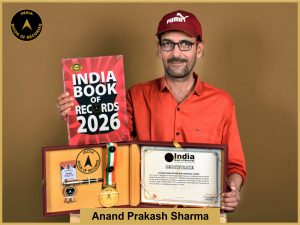 Pic of Anand Prakash Sharma, Maximum poems written by an individual in Hindi.