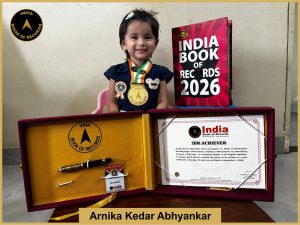 Image of Arnika Kedar Abhyankar with IBR Achiever Certificate.