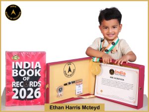 Image of Ethan Harris Mcteyd with IBR Achiever Certificate.