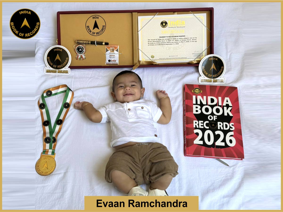 Youngest to hold an Indian passport