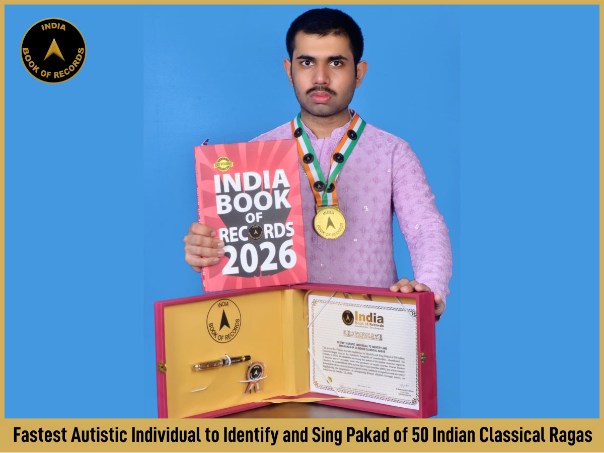 Fastest Autistic Individual to Identify and Sing Pakad of 50 Indian Classical Ragas
