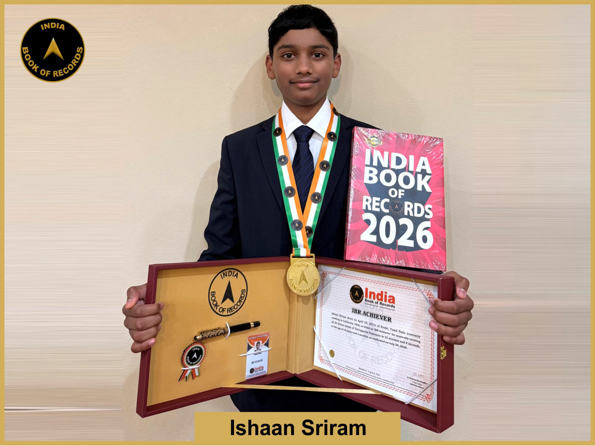 Ishaan Sriram – IBR Achiever