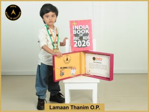 Image of Lamaan Thanim O.P. with IBR Achiever Certificate.