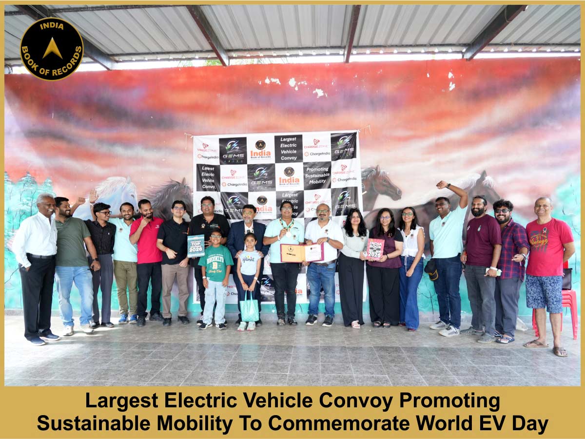 Largest Electric Vehicle Convoy Promoting Sustainable Mobility To Commemorate World EV Day