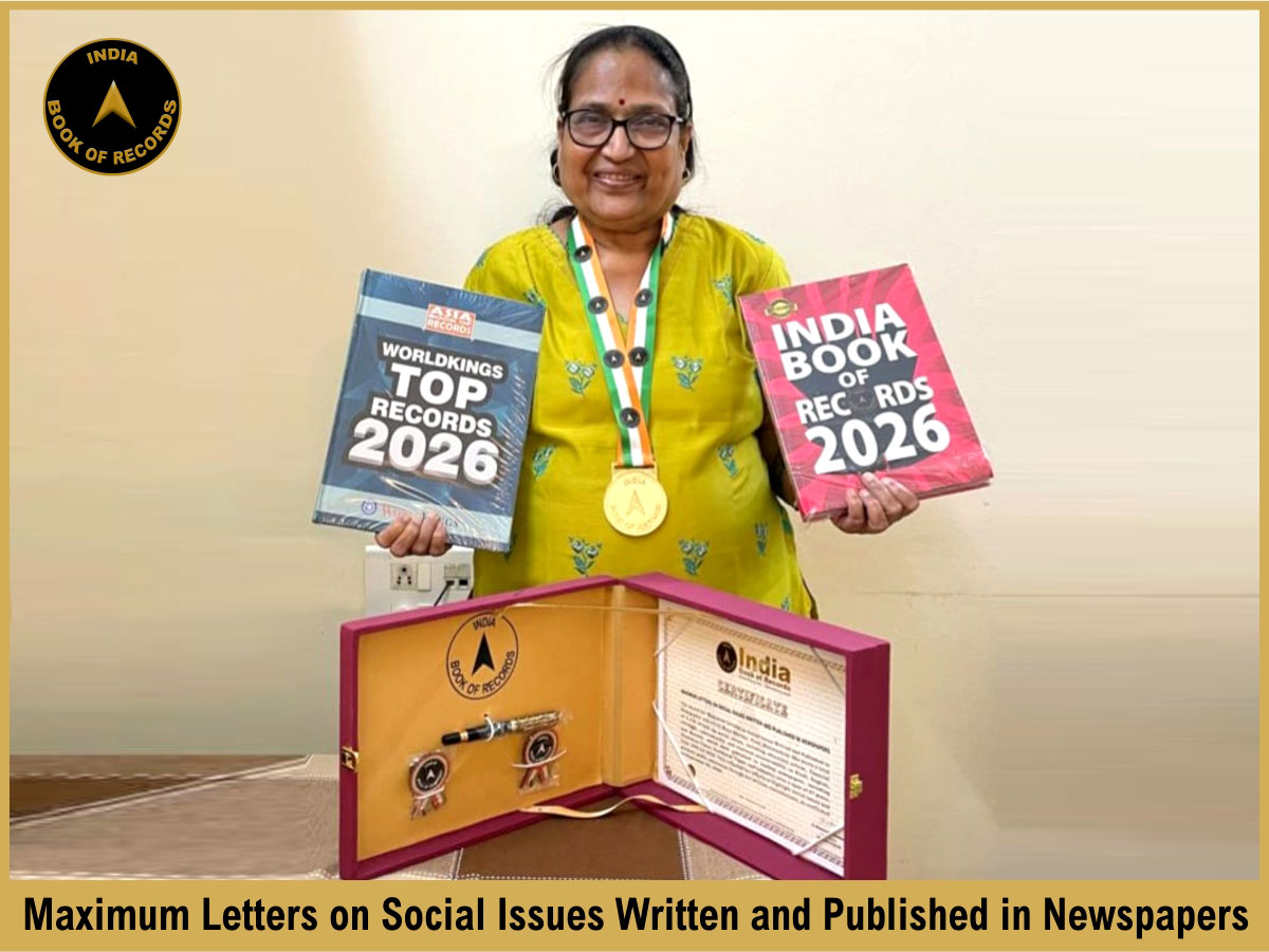 Maximum Letters on Social Issues Written and Published in Newspapers