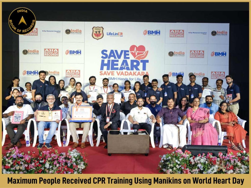 Maximum People Received CPR Training Using Manikins on World Heart Day