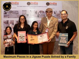 Maximum Pieces in a Jigsaw Puzzle Completed by a Family.