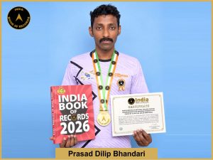 Image of Prasad Dilip Bhandari, Participation in National Roller Skating Championships for maximum consecutive years by a specially abled individual.