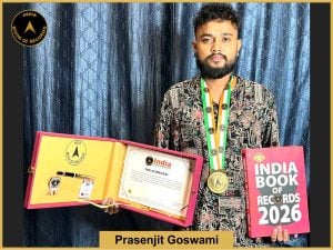 Image of Prasenjit Goswami with IBR Achiever Certificate.